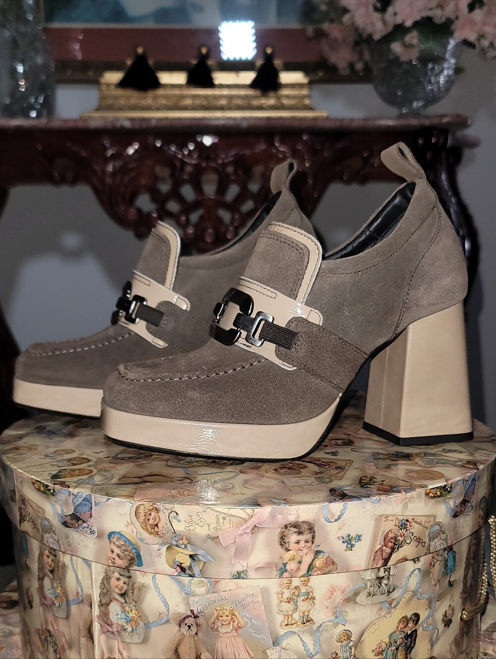 Casta Josh Chunk Heeled Loafers